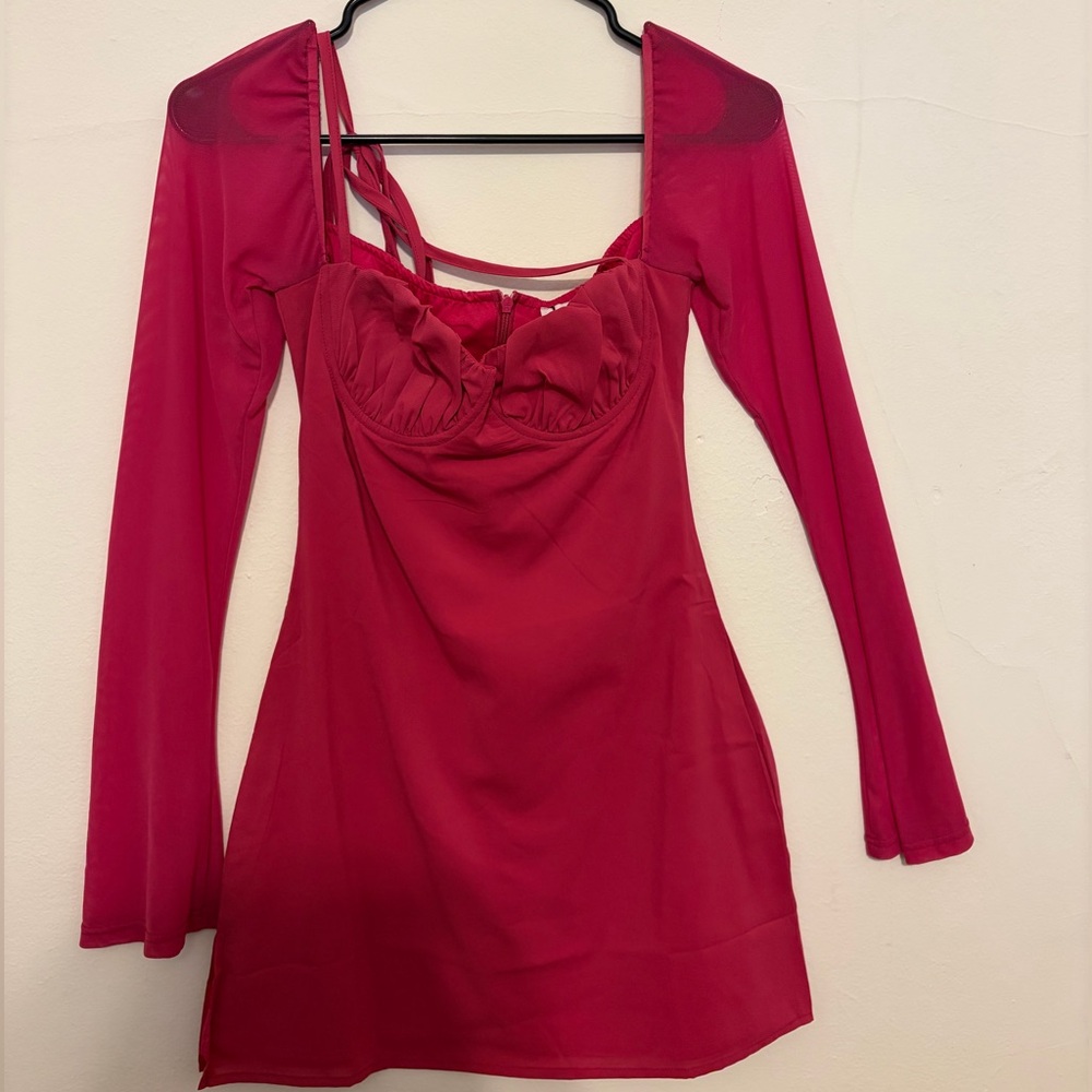 Princess Polly Vibrant Pink Dress